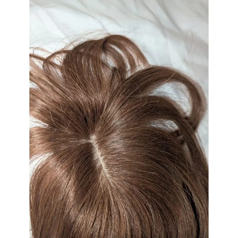 OOPPOO Hair Toppers Real Human Hair 12